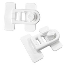 Child Safety Locks 2 Pack   No-Tool Install, Baby Proof Locks for Cabinets,