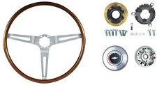 Oer 16 Walnut Steering Wheel Kit For 1967-1968 Chevrolet Camaro Nova Impala