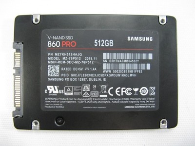 Samsung 860 Pro 512GB 2.5'' V-NAND SATA III Solid State Drive SSD MZ-76P512