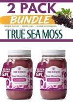 2x True Sea Moss Gel Superfood Elderberry 16 fl oz EXP 10/2026