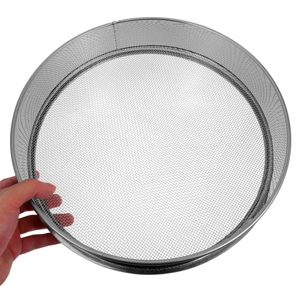 Siebschaufel Metall Sandsieb Bodensieb Garten Aus Edelstahl - Bild 3 von 4