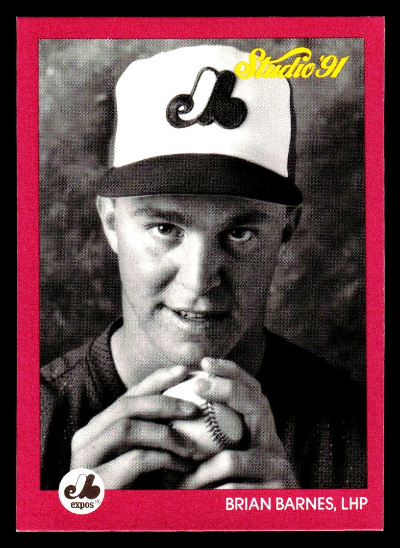 1991 Studio #192 Brian Barnes Montreal Expos Rookie
