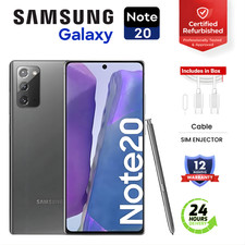 New Samsung Galaxy Note 20 5G 256 GB Unlocked Smartphone Black Pristine A+