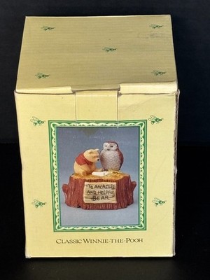 Vintage Willitts Disney Winnie the Pooh #9227 Musical Ceramic ''The Magic Flute''