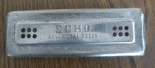 Harmonica ECHO M HOHNER GERMANY  (H) BIIG SIZE WITH TWO ROW FROM EACH SIDE