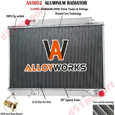 3 Row Aluminium Radiator Fit 1986-1991 Mercedes-Benz 300SDL 350SD 350SDL Diesel