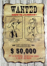 Lucky Luke Poster 60x80cm, handsigniert v. Ac...