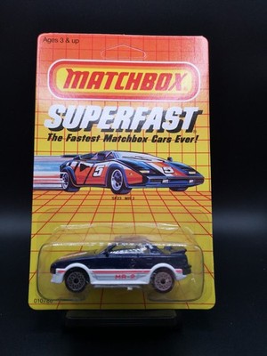 Matchbox Toyota MR2 Blue Superfast USA Edition sealed unpunched card