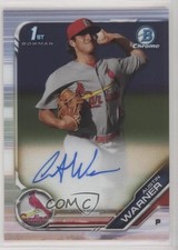 2019 Bowman Chrome Prospects Auto Austin Warner #CPA-AW Auto xb2
