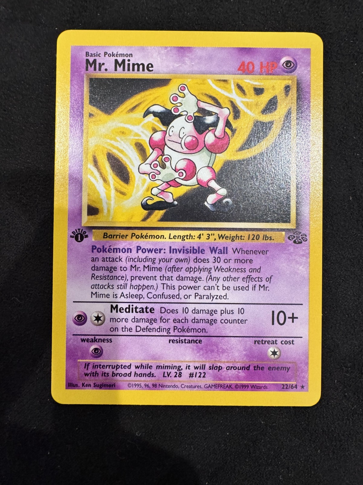 Mr. Mime 22/64 Jungle first edition Regular