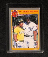 1985 Fleer #629 A.L. Pitcher's Nightmare (Rickey Henderson / Dave Winfield)
