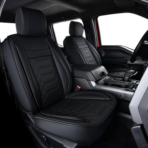 Durable Water-Resistant Faux Leather Seat Covers for Ram 1500 Classic Crew Cab - Foto 3 di 9
