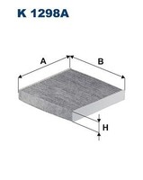 Filter Innenraumluft Filtron K 1298A FÜR Honda Innenraumfilter Pollenfilter