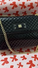 Anne Klein, Black, Embossed, Vegan Patent Lea...