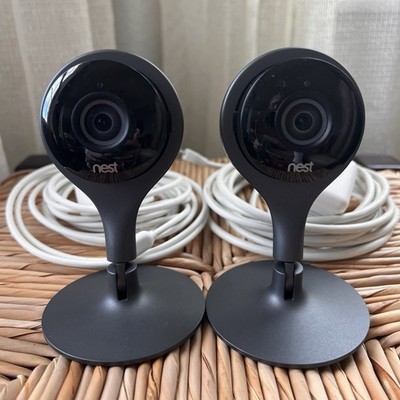Google Nest Cam Model A0005 Indoor Security Wi-Fi Camera, Black (Pair) Tested