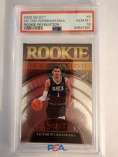 Victor Wembanyama 2023-24 Panini Select #9 Rookie Revolution PSA 10