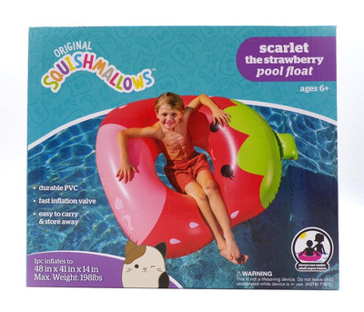 New Pool Float Squishmallow Scarlett the Strawberry 4ft
