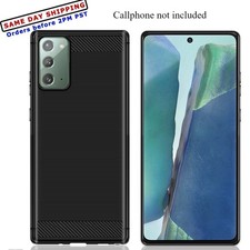 Durable Flexible Carbon Fiber Soft TPU Case f Samsung Galaxy Note 20 5G SM-N981U