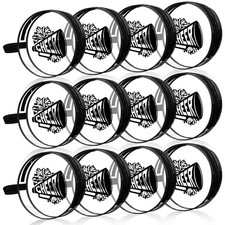 Kacctyen 12 Pcs Round Cheer Makeup Bag Cheer Gifts Bulk for Team 7 Inch Cheer...