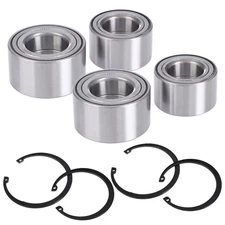 4pcs Front & Rear Wheel Bearings Kit for Polaris Ranger 400 3515087 3515088
