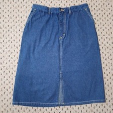 Vtg 90's Lee Dark Wash Denim Skirt