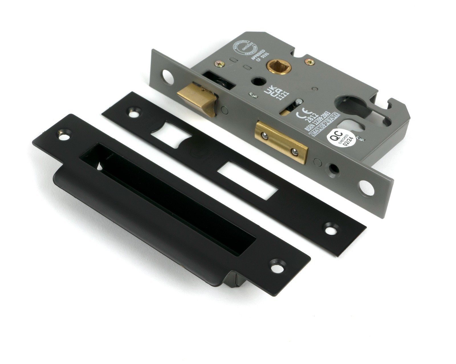 From The Anvil 51381 Aged Bronze 2.5"" Euro Profile Sash Lock
