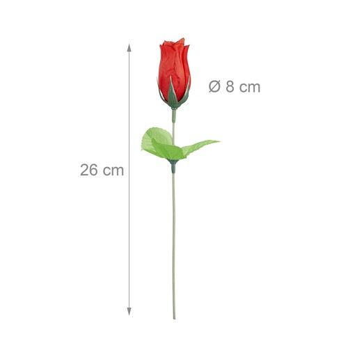 Bouquet di 288 rose finte Composizione floreale Fiori artificiali Inodore - Foto 4 di 8