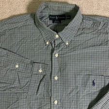 Vintage Ralph Lauren Blake Shirt Men  s XXL Multi Color Plaid Button Down