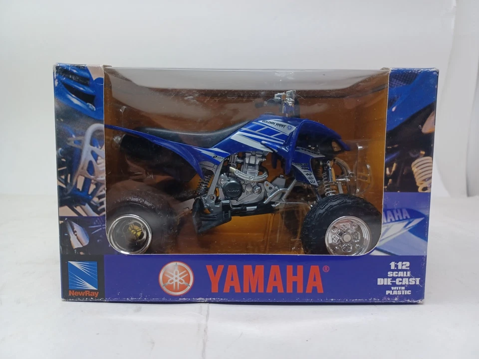 New Ray Yamaha YFZ450 Golden West in blue ATV 1:12 diecast - Image 2 of 4