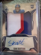 2025 Panini Phoenix Rps Rookie Patch Autographs Cam Skattebo /199