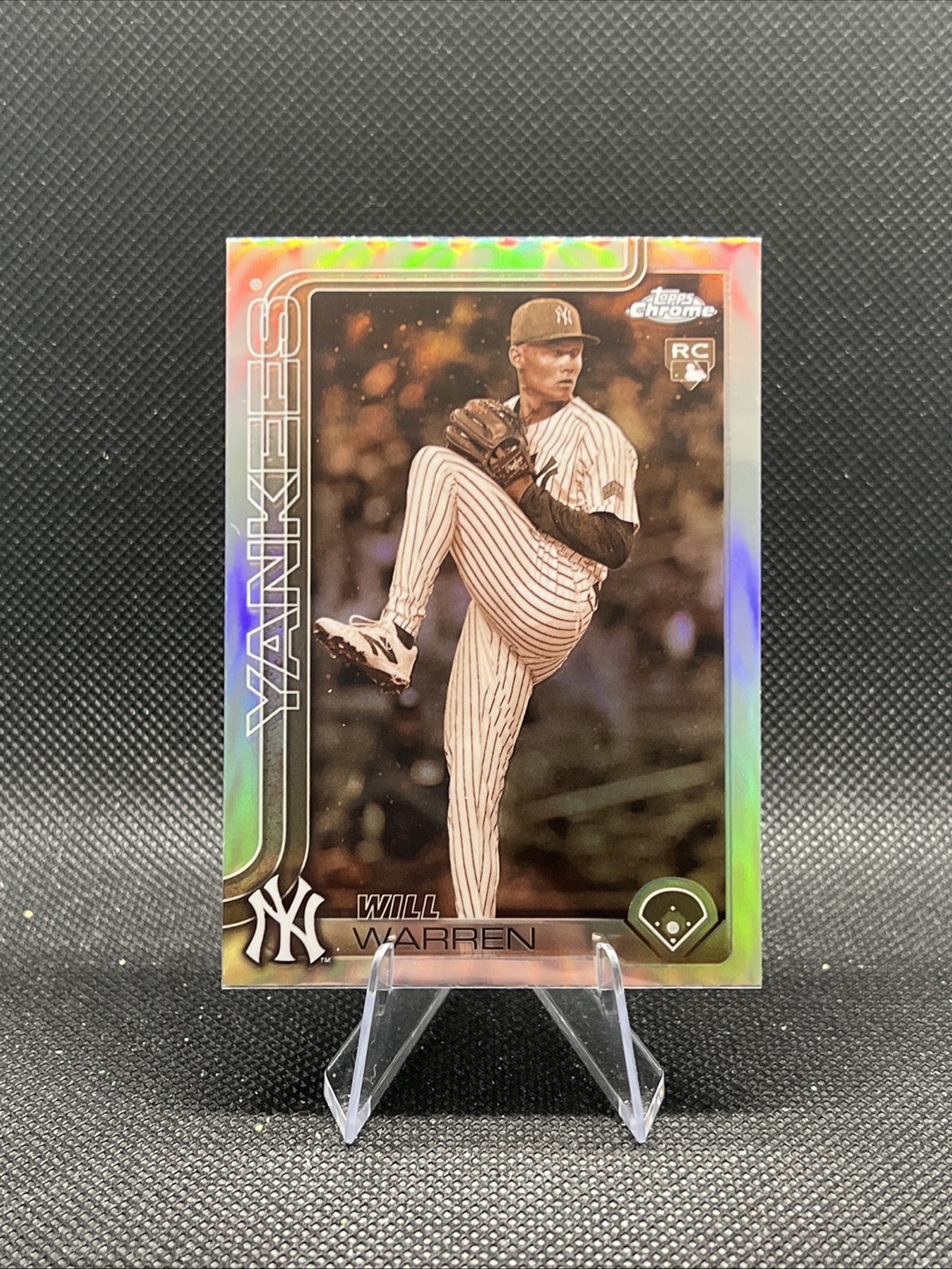 2025 Topps Chrome Baseball Will Warren #81 Sepia Refractor (RC)