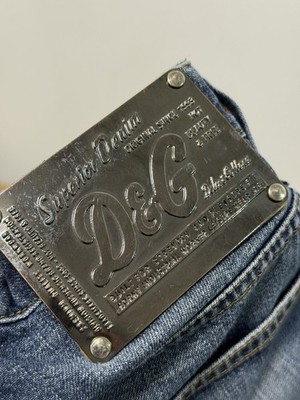 パンツ Dolce & Gabbana l plate denim M D&G D&G Dolce&Gabbana Vintage Metal Logo Plate Superior Denim Jeans