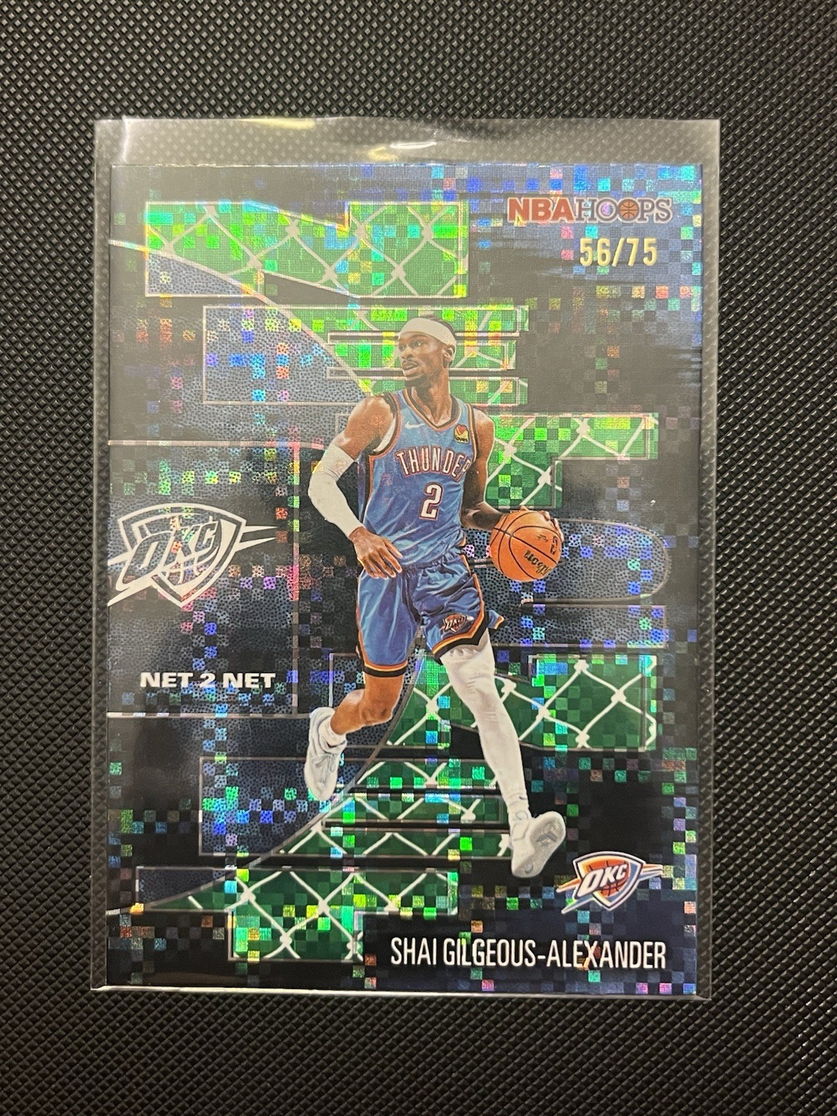 2026 Topps NBA Hoops Shai Gilgeous Alexander NTN-14 Net 2 Net Pixel Burst /75
