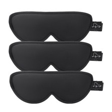 Stylish Sleep Masks for Small Face, 3 Pack Stitched Eye Masks with Contoured ...