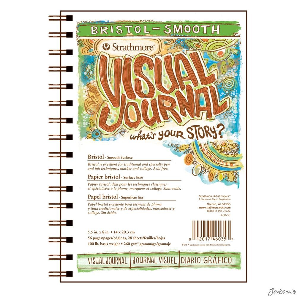 Strathmore Visual Journal Bristol Pad 260gsm 5.5x8in Smooth Paper Pad
