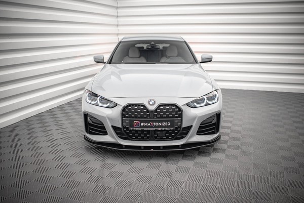 Frontlippe Passend FüR BMW 4Er Gran Coupe M-Paket G26 Schwarz Matt-image