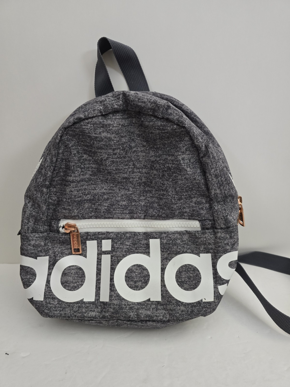 Adidas Linear Mini Backpack Gray Heather Small Sh… - image 1