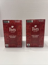 2-Boxes Peet's Coffee, Dark Roast Single Serve K Cup Pods - Holiday Blend