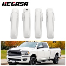 4pcs Exterior White Door Handle Fits Dodge Ram 1500 09-24 3500 11-25 2012