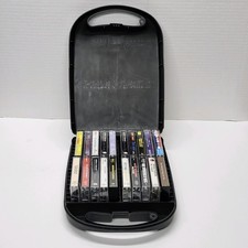 Vintage Metro Cassette Tape Carrying Case with 20 Assorted Music Cassettes Lot