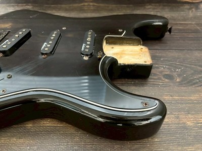 80s Charvel by Jackson Model-1A Strat Type SSS Body Black USA J