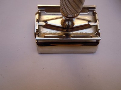 Vintage Gillette Aristocrat #66 rhodium plated safety razor | eBay