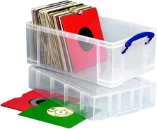 Really Useful Box Plastic Storage 9 Litre with XL Lid Clear