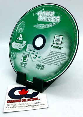 Family Card Games Fun Pack ( Sony PlayStation 1, 2003 ) PS1