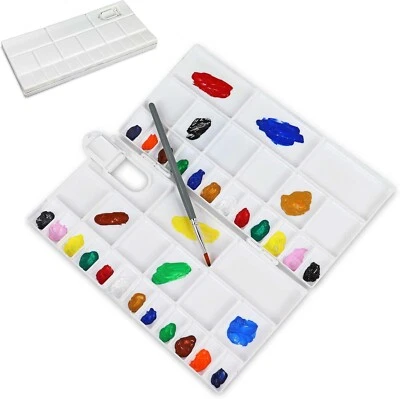 Liquidraw 41 Well Paint Palette, Large Folding Mixing Painting Palette Acrylic