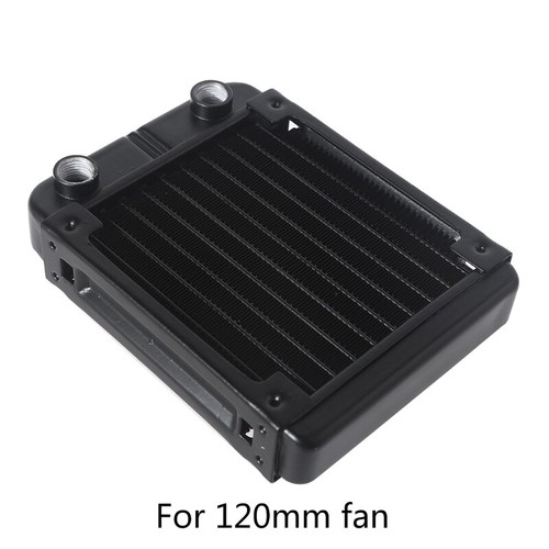 Water Cooling Computer Radiator 10 Pipe Aluminum Heat Exchanger Liquid Cooling - Photo 2/8