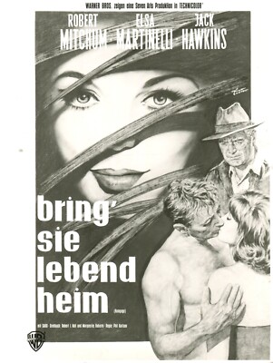 BRING´SIE LEBEND HEIM:  1 ORIGINAL-PRESSEFOTO (ca 18x24cm) ROBERT MITCHUM