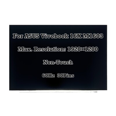 16:10 WUXGA IPS LCD Bildschirm Anzeige Asus Vivobook 16X M1603QA-DS52 1920x1200