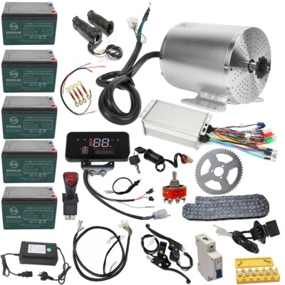 60V 2500W Brushless Motor Controller Battery Kit Electric Go Kart Quad Buggy
