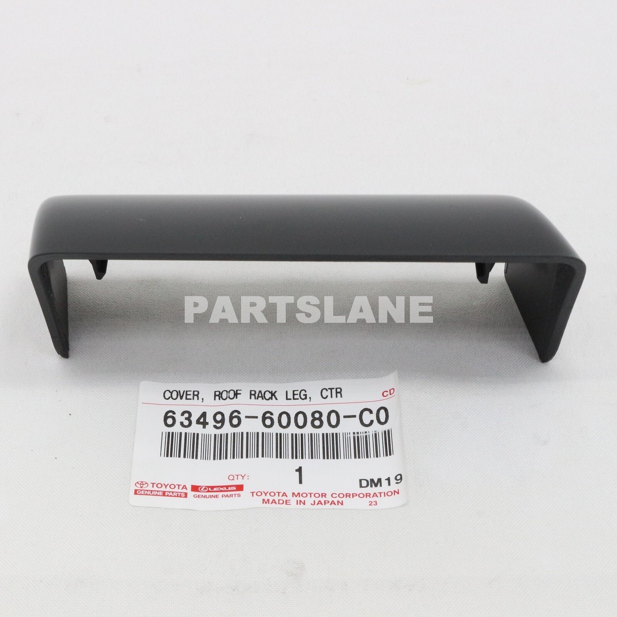 63496-60080-C0 Toyota OEM Genuine COVER, ROOF RACK LEG, CENTER LH